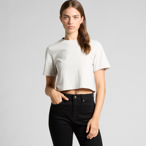AS Colour Womens Heavy Faded Crop Tee Thumbnail